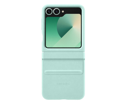 Etui do telefonów SAMSUNG Vegan Case do Galaxy Z Flip6 miętowy EF-VF741PMEGWW